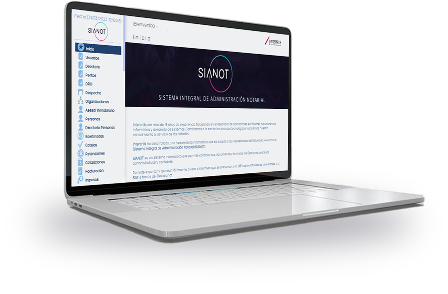 SIANOT - Sistema Integral de Administración Notarial
